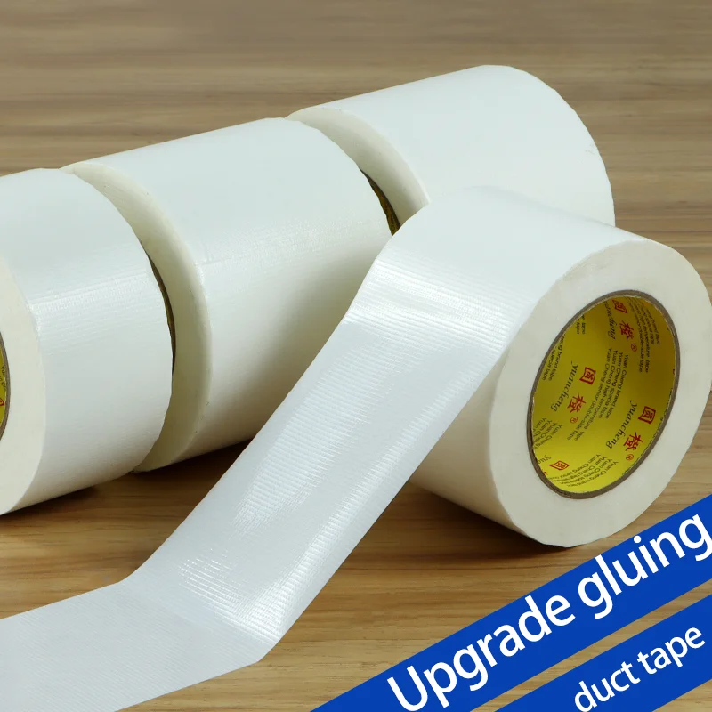 1Roll Adhesive Fabric Duct Tape Strong, Carpet Tape Waterproof,White Tape decorative, 10 Meter Automotive Fabric Tape
