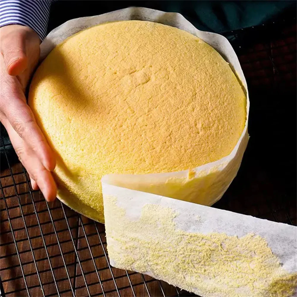1/3 Stück Kuchenform-Randpapier Antihaftbeschichtung Hitzebeständiger Rand Backpapier für Runde Kuchen Versiegelungswerkzeuge Küchenzubehör Image