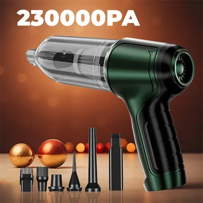 Car Vacuum Cleaner Wireless 230000PA Strong Suction Vacuum Cleaner Portable Handheld Vacuum Cleaner Blower 2-in-1 for Cars Home