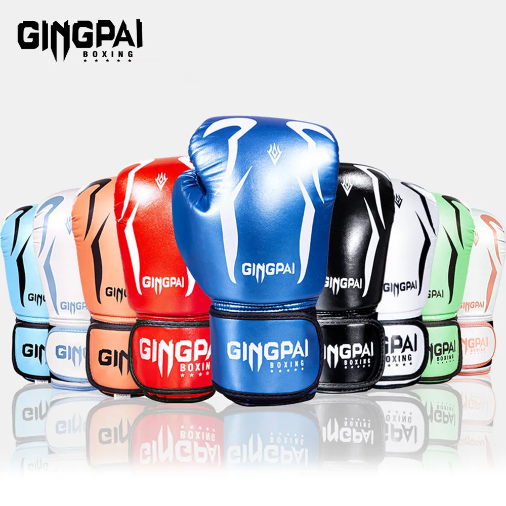 6/8/10/12oz Box handschuhe pu atmungsaktive Kinder Erwachsene profession elle Sanda Muay Thai Kampf handschuhe Taekwondo Schlag handschuhe Image