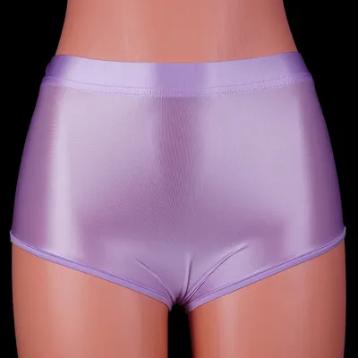 Satin-glänzende Spandex-Shorts für Männer, extra kurze Biker-Shorts, glänzende Fitness-Kleidung, Image