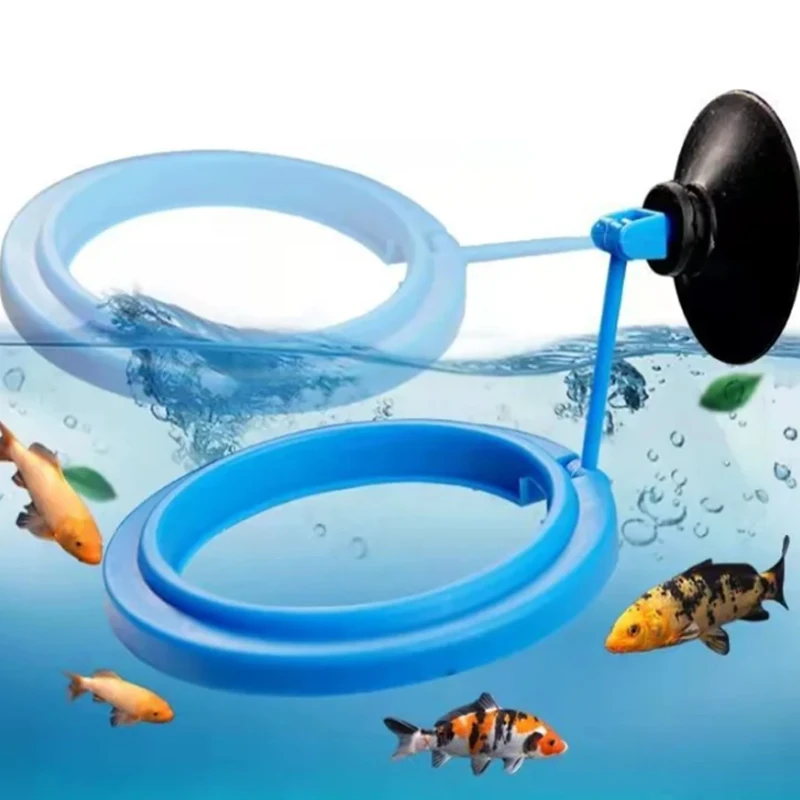 Fische Lebensmittel Fütterung Ring Aquarium Aquarium Fisch Feeder Für Tropische Fische Lebensmittel Fütterung Assistent Pet Aquarium Zubehör Image