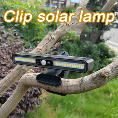 1/2PCS Super Helle Solar Clip-On Landschaft Licht Tragbare Solar Powered Sicherheit Licht Im Freien Wasserdichte Solar zaun Licht Neue