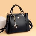 TEMU Sac à Main Noir Élégant pour Femme avec Accessoires Dorés & Bandoulière Détachable - Haute Qualité, Léger et Design Élégant pour un , Sacs à Main de Créateur