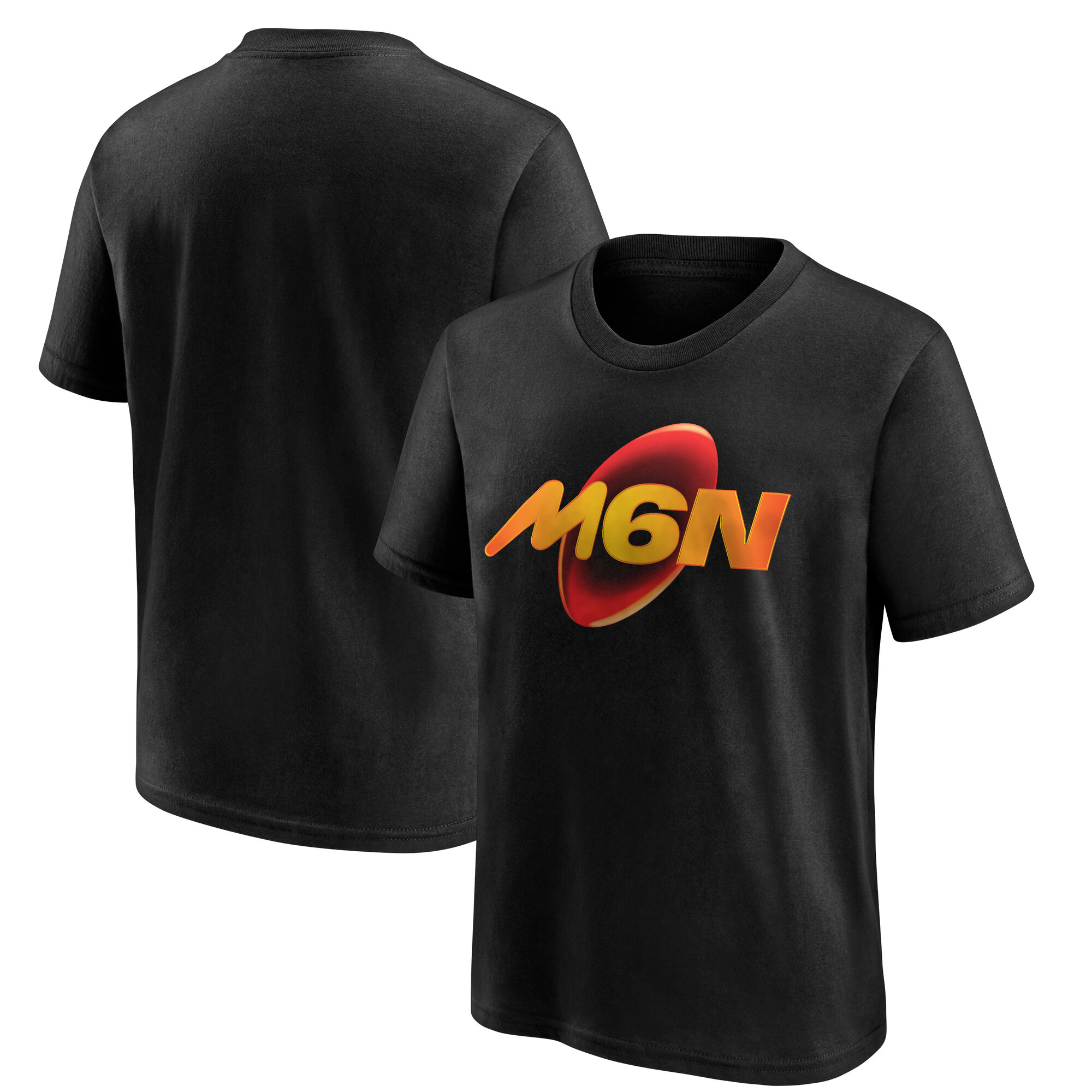 Six Nations T-Shirt mit Logo – Schwarz – Kindergröße Image