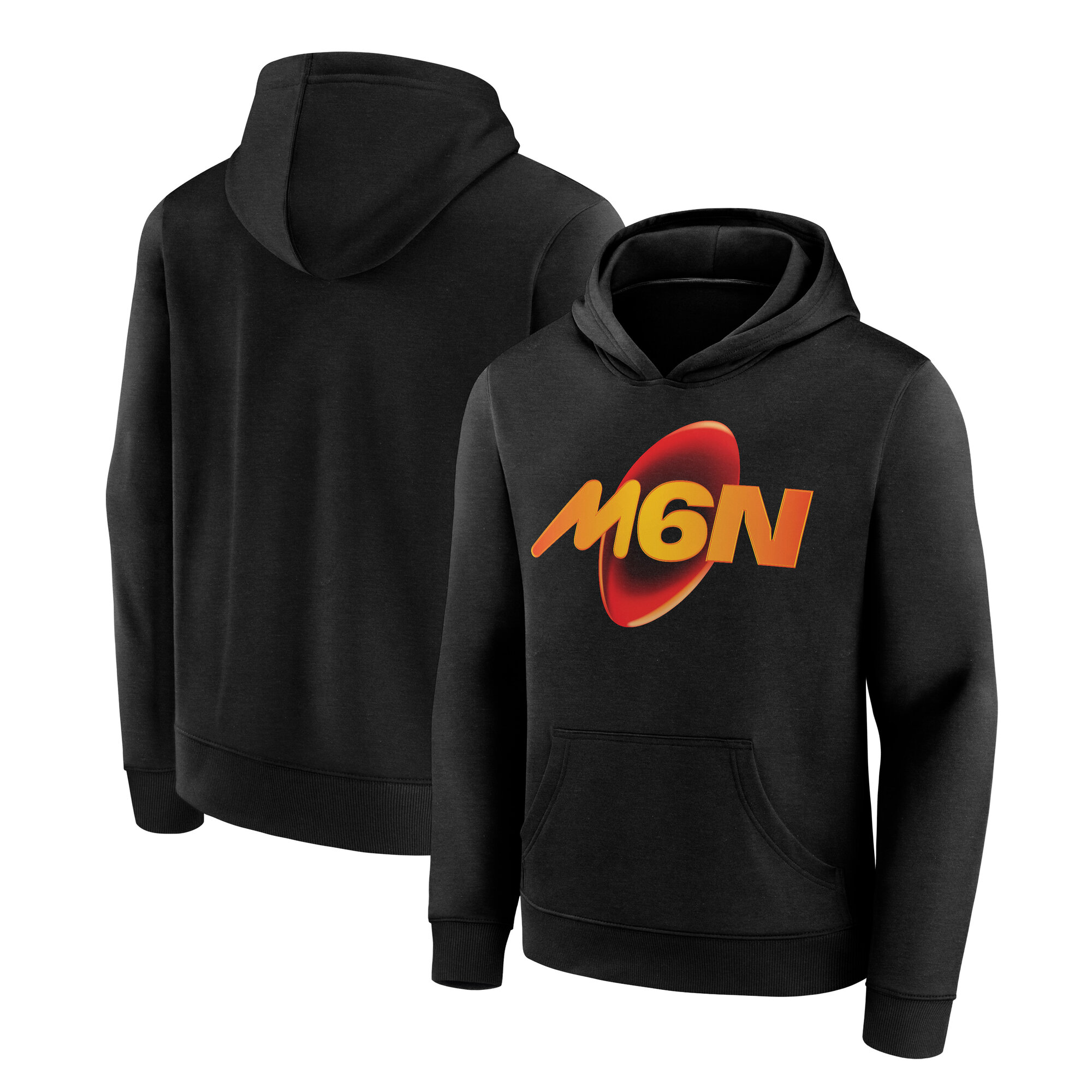 Six Nations Hoodie mit Logo – Schwarz – Kindergröße Image