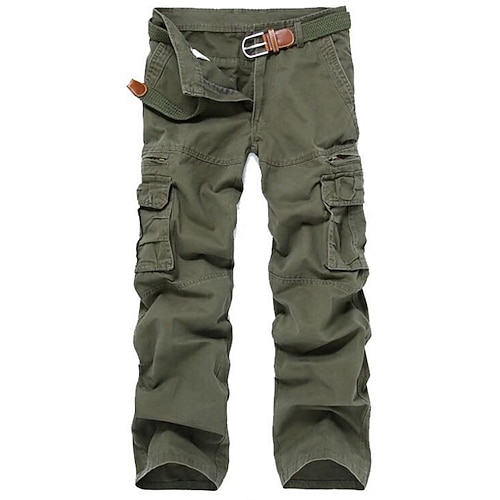 Herren Cargohosen Wanderhosen Arbeitshosen Tarnung Sommer Frühling Winter Außen Ripstop Weich Verschleißfestigkeit Atmungsaktiv Hosen Unterteile Dunkelgrau Schwarz Baumwolle Jagd Angeln Klettern 28 Image