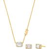 Ohrring und Ketten Set MICHAEL KORS "Schmuck Mulitpack Silber 925 Premium Kors Brilliance, MKC1759, MKC1760", gold (gelbgoldfarben, kristallweiß, kristallweiß), Schmuck-Sets, Damen, Silber 925 (Sterlingsilber), glänzend, glitzernd, mit Zirkonia...