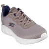 Sneaker SKECHERS "Bobs Sport™ B Flex – Chill Edge", Herren, Gr. 42, grau (taupe), Mesh, Lederimitat, sportlich, Schuhe, Chunky Sneaker, Schnürschuhe in veganer Verarbeitung