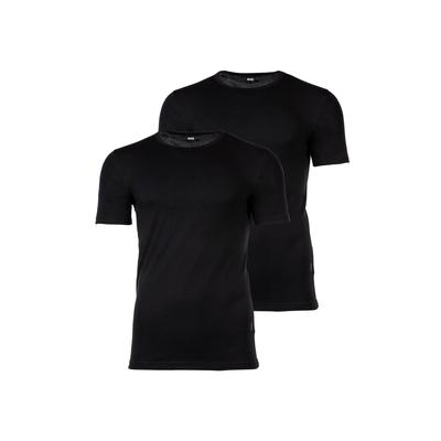 Unterhemd BOSS "Unterhemd TShirtRN 2P Modern 2er Pack", Herren, Gr. XL, N-Gr, schwarz, Obermaterial: 95% Baumwolle CO. 5% Elasthan EL., Kurzarm, Unterhemden Image