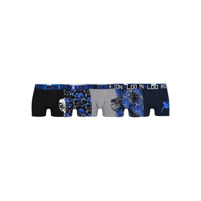 Boxershorts CR7 "Boxershort CR7 Boys Trunk 5-pack 5er Pack", Kinder, Gr. 158, bunt (schwarz, blau, grau), Obermaterial: 