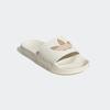 Badesandale ADIDAS ORIGINALS "LITE ADILETTE", Gr. 38, weiß (sanftes weiß, warm sandstone, warm sandstone), Synthetik, sportlich, Schuhe