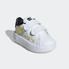 Klettschuh ADIDAS SPORTSWEAR "ADIDAS SMILEY ADVANTAGE KIDS", Gr. 26, weiß (cloud weiß, bright gelb, core schwarz), Synthetik, Textil, sportlich, Schuhe, Design auf den Spuren des adidas Stan Smith, für Kinder