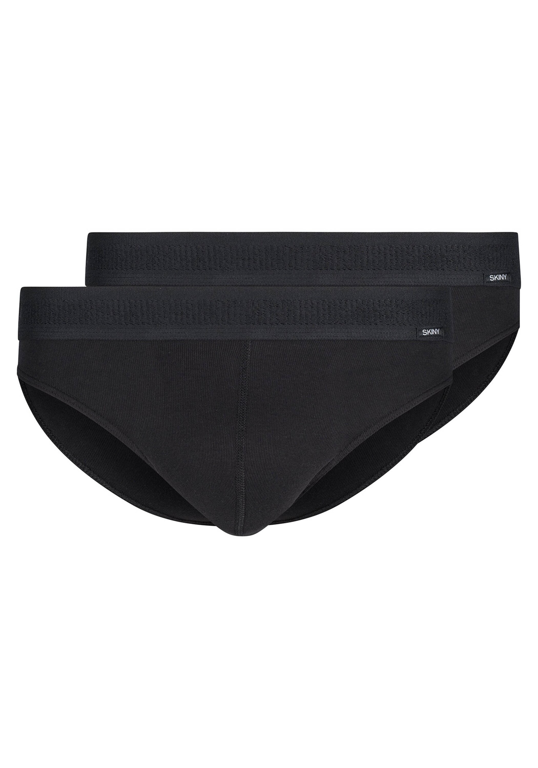 Slip SKINY "Slip 2er Pack", Herren, Gr. M, schwarz, Obermaterial: 100% Baumwolle CO., Unterhosen Slip