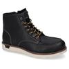 Schnürboots DOCKERS BY GERLI, Herren, Gr. 44, schwarz, Leder, Basic, Schuhe, Boots, Freizeitschuh mit gepolsterter Innensohle