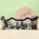 Case per bambole in legno fai-da-te kit da costruzione in miniatura con mobili cortile cinese Casa Casa Casa delle bambole assemblata per regali di natale per adulti