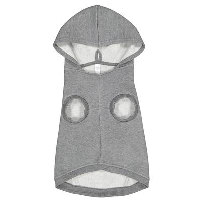 Doggie Skins 3926 Three-End Fleece Pet Hoodie in Granite Heather size Medium | Cotton/Polyester Blend