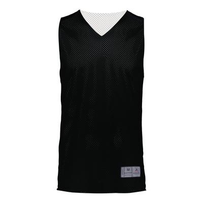 Augusta Sportswear 162 Youth Tricot Mesh Reversible 2.0 Jersey in Black/White size 2XS | Polyester