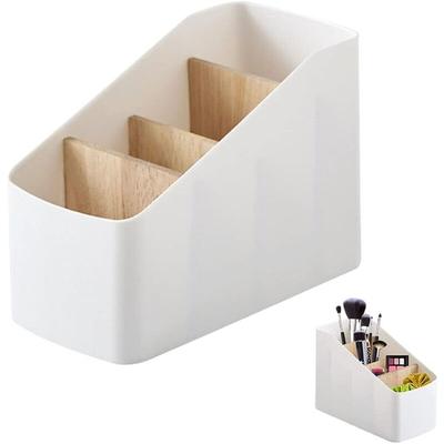 Abnehmbare Aufbewahrungsbox aus Bambus, mit 4 Fächern, abnehmbarer Schreibtisch-Organizer aus Image