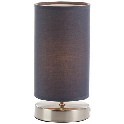 BRILLIANT Lampe Clarie Tischleuchte eisen/grau 1x D45, E14, 40W, geeignet für Tropfenlampen (nicht Image