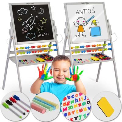 Ricokids magnetische Plattenspieler-Kreidetafel – grau