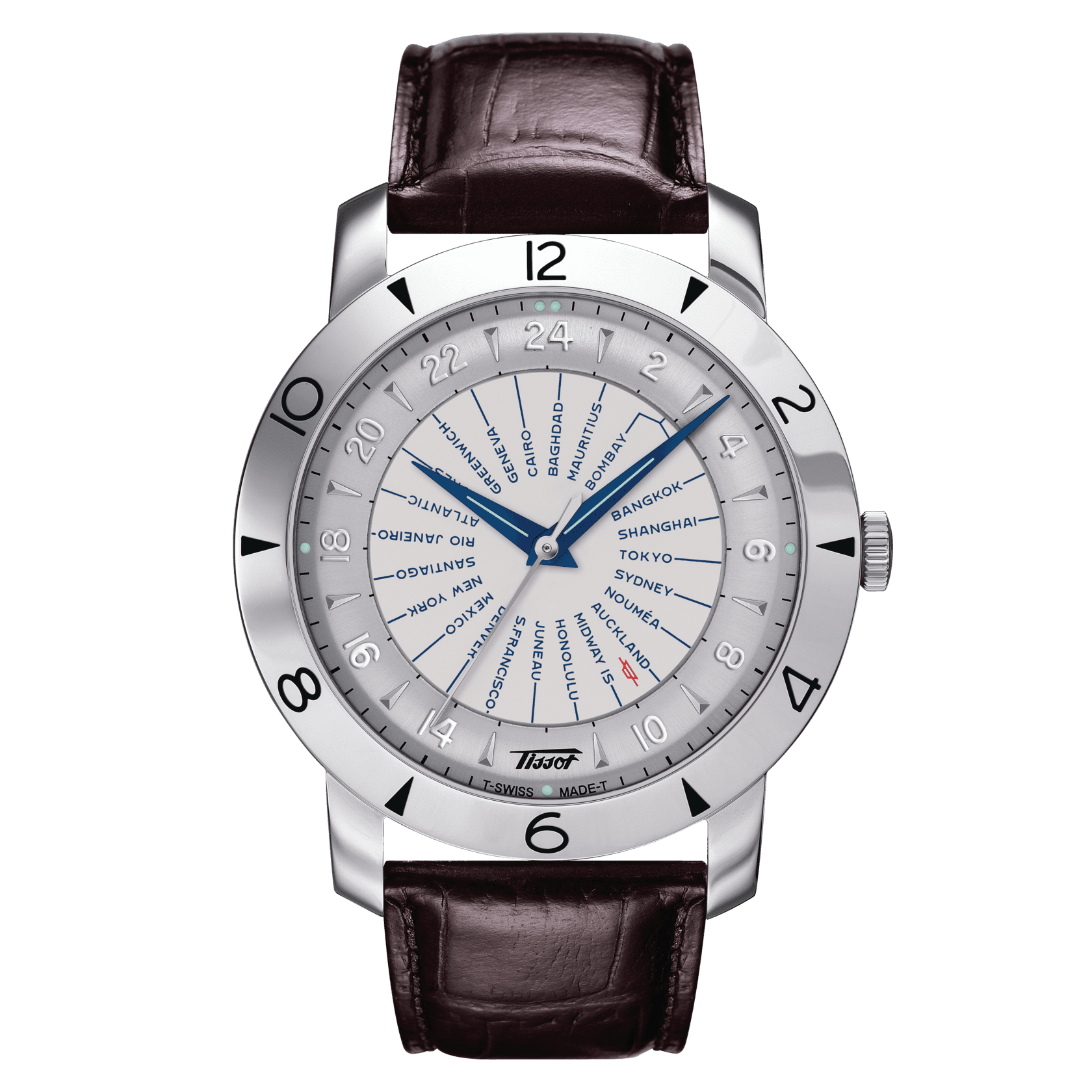 Tissot Heritage Navigator 160th Anniversary Mens Brown Watch T0786411603700 - One Size | Tissot Sale | Discount Designer Brands