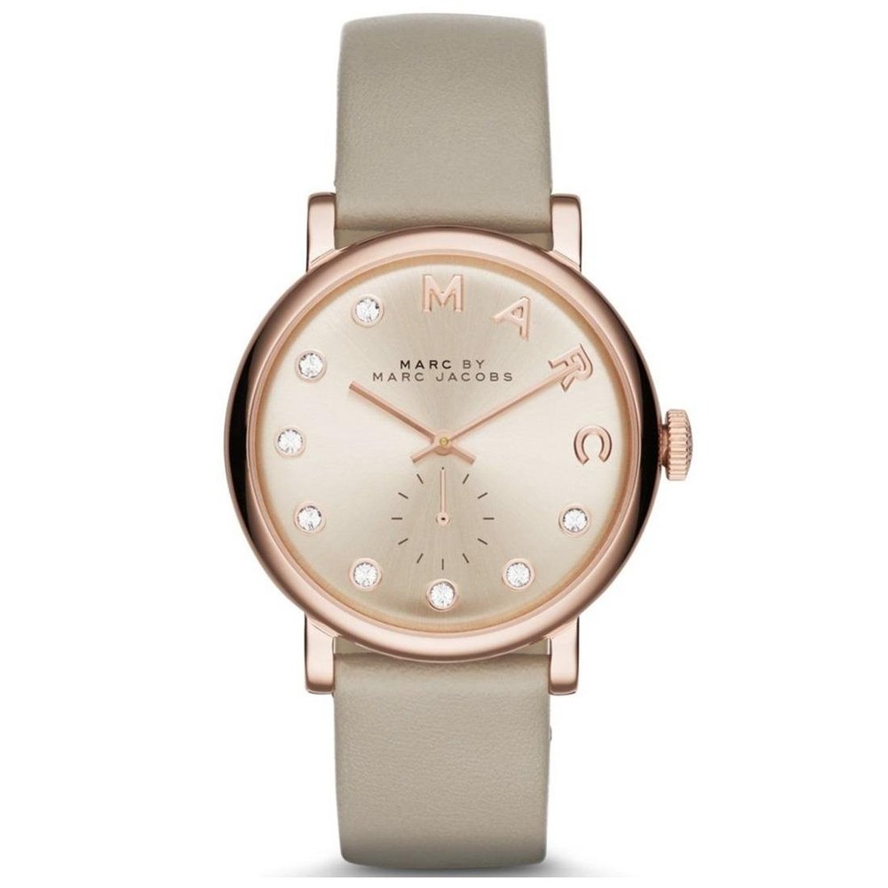 Marc Jacobs MBM1400 Womens Watch - Grey Leather - One Size | Marc Jacobs Sale | Discount Designer Brands