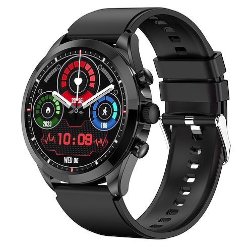 iMosi ET440 Smartwatch 1.39 Zoll Smartwatch Fitnessuhr Bluetooth EKG PPG Temperaturüberwachung Schrittzähler Kompatibel mit Android iOS Damen Herren Freisprechanlage Wasserdicht Mediensteuerung IP Image