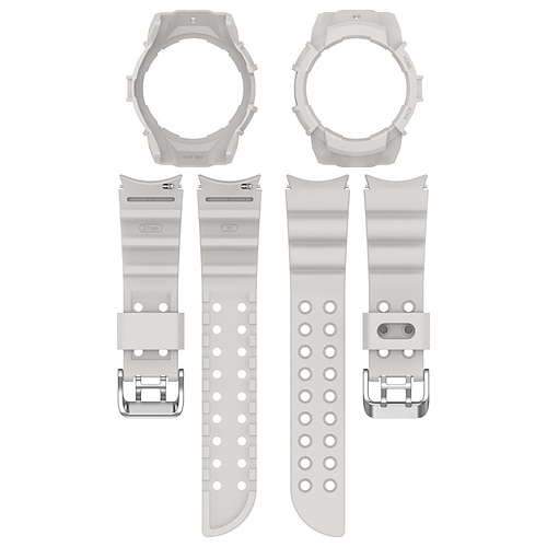 Uhrenarmband für Samsung Galaxy Watch 6 40/44mm Silikon Ersatz Gurt Verstellbar Sportarmband Armband Image