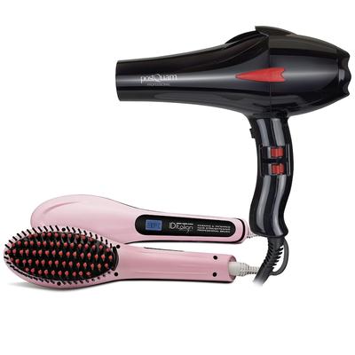 Italian Design - Professional Pack Ionic Hairdryer+ Glättungsbürste Id Haartrockner 1 ct (59.89 € / 1 ct)