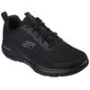 Sneaker SKECHERS "SUMMITS-TORRE", Herren, Gr. 47,5, schwarz (schwarz uni), Textil, casual, Schuhe, Freizeitschuh, Trainingsschuh, Schnürschuh mit Memory Foam