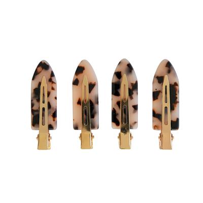 BYBARB - 4-SET OF MAKE UP CLIPS TORTOISE Haarspangen & -klammern 1 ct Damen