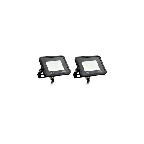 vidaXL LED-Fluter 2 Stk. 10W Kaltweiß