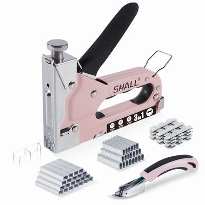 TEMU Heavy-duty 3-in-1 Upholstery Staple Kit With 3000 , Remover & Precision Indicator - Manual Brad Nailer For Industrial Use