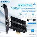 FENVI 2.5Gbps PCI-E a RJ45 Scheda di rete Doppie porte per Intel I226 1000/2500M PCI Express Wlan Adattatore per desktop Windows 10/11