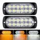 12 luci stroboscopiche a LED luci lampeggianti di emergenza lampeggianti 12V 24V stroboscopi per auto DRL camion auto polizia ambra rosso blu