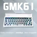 Kit tastiera meccanica GMK61 struttura della guarnizione retroilluminata RGB Kit tastiera Hot Swap da gioco per filo Bluetooth 2.4G Wireless 3 modalità