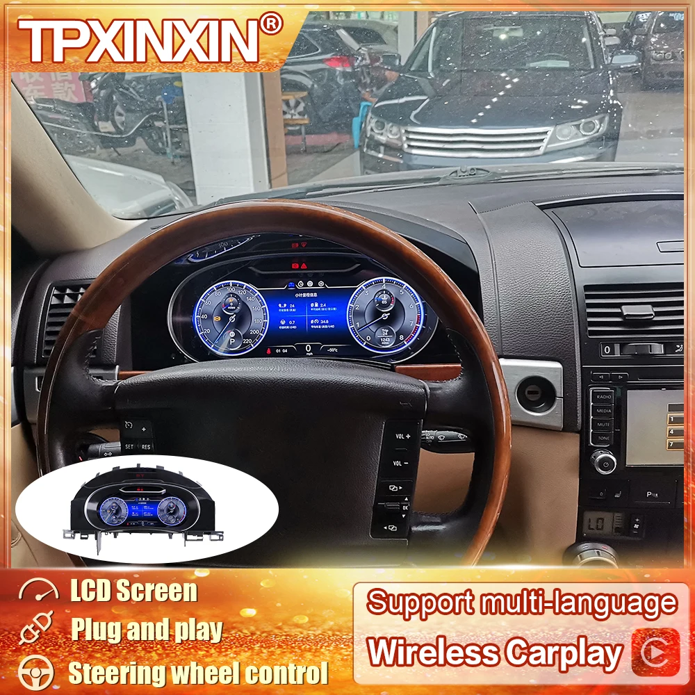 Auto Instrument Panel Für Volkswagen Touareg 2003 ~ 2010 Digital Dash Panel Messgeräte Instrument Cockpit Tacho Dashboard Cluster Image