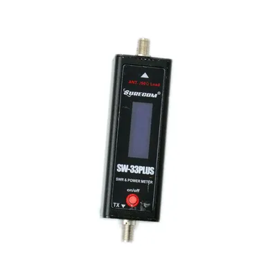 SURECOM SW33Plus Taschen-Digital-Watt- und SWR-Messgerät 100 W 125–525 MHz VHF UHF HAM Zwei-Wege-Radio-Werkzeuge Mini-Zähler tragbarer Tester