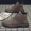 Herbst Winter Männer Stiefel Leder Ankle Boot Herren Winter Arbeit Schuhe männer Plattform Schnee Stiefel Männlichen Casual Werkzeug Boot