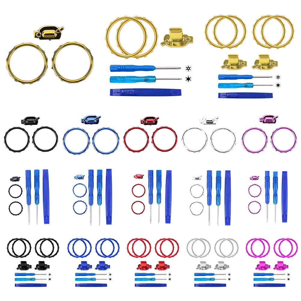 Akzent ringe Zubehör Profilsc halter Tasten mit Schrauben dreher matt verchromt für Xbox One Elite Series 2 Game Controller Image