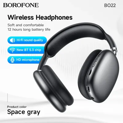 Hi-Fi Sound Quality Support TF Card Wireless Headphone Soft Comfortable Large Earmuffs Headset Noise Reduction With Mic Earphone