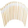 Relaxdays - Borstenpinsel, 20-teiliges Set, Acryl-, Öl- & Wasserfarben, Hobby & Schule,