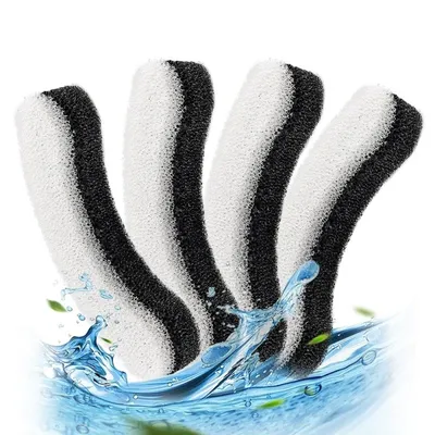 Filter für Haustier-Wasserbrunnen, 4 Stück, dreifaches Filtersystem, Ersatzfilter für Wasserbrunnen Image