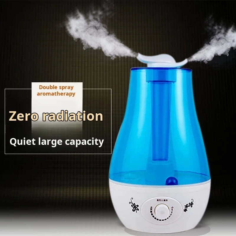 Haushalt Schlafzimmer Luftbefeuchter Doppel Spray große Nebel Volumen Zerstäubung feuchtigkeitsspendende Diffusor Ultraschall Mini Aroma Luftreiniger Image