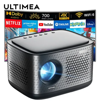 ULTIMEA Full HD 1080P Projektor 4K-Videoprojektor mit Netflix, Autofokus und automatischer Image