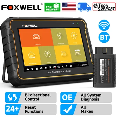FOXWELL GT60 OBD2 Diagnostic Tool Full System Active Test Car Code Reader 24 Reset Service