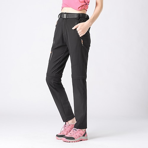 Per donna Pantaloni Convertibili con Zip Pantaloni da escursionismo Estate Esterno Delicato sulla Pelle Comodità Asciugatura Rapida Leggero Pantaloni Nero Verde Caccia Pesca Arrampicata M L XL XXL
