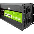 Convertitore di tensione LCD Green Cell 5000W/10000W 48V a 230V Convertitore di tensione