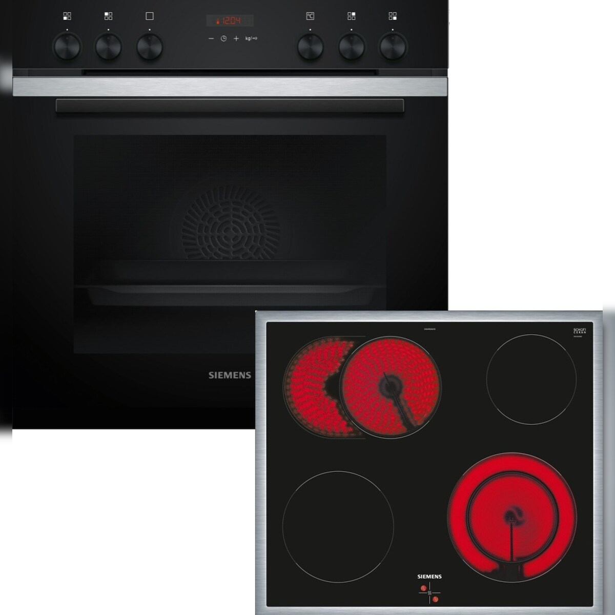 Siemens Einbau-Herd-Set, EA64RGNA1E + HE273ABS3, Einbau-Herd, Elektro-Kochfeld PQ212KA10 Image